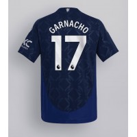 Camisa de Futebol Manchester United Alejandro Garnacho #17 Equipamento Secundário 2024-25 Manga Curta